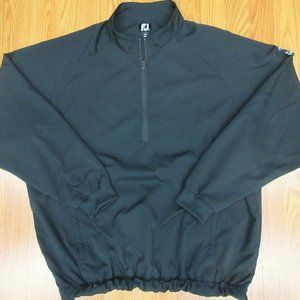 FOOTJOY POLYESTER WINDBREAKER JACKET UNLINED BLACK Sz X-LARGE, XL